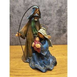 Nativity Scene Holy Family‎ Baby Jesus Mary Joseph 10" HIgh